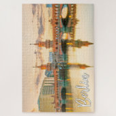 ドイツ，ベルリン，オブールバウム橋 ジグソーパズル (縦)