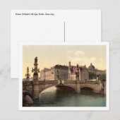 ドイツ、ベルリン、カイザー・ウィルヘルムズ・ブリッジ ポストカード (正面/裏面)