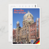 ドイツ – ベルリン – シナゴーグ –  ポストカード (正面/裏面)