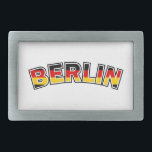 ドイツ，ベルリン，ドイツ文字とドイツ国旗の色 長方形ベルトバックル<br><div class="desc">ドイツ，ベルリン，ドイツ文字とドイツ国旗の色</div>