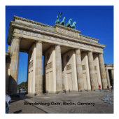 ドイツ,ベルリン,ブランデンブルク門 ポスター (正面)