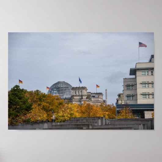 ドイツ，ベルリン，ホロコースト記念碑 ポスター (正面)