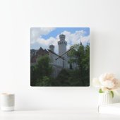 ドイツ·ホヘンシュワンガウの城 スクエア壁時計 (ホーム)