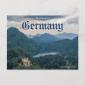 ドイツ・ホーエンシュヴァンガウ葉書からの挨拶 ポストカード (正面)