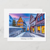 ドイツ、ポストカードローテンブルクのオブ・デル・タウバー ポストカード (正面/裏面)