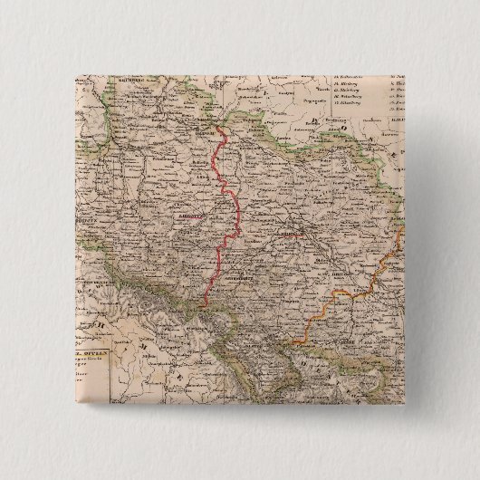 ドイツ、ポーランド 缶バッジ (正面)