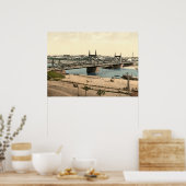 ドイツ，マンハイム，ネックルブリッジ ポスター (キッチン)