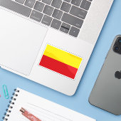 ドイツ・ミュルハイム・アン・デル・ルー国旗 シール (ノートパソコンとiPhone)