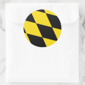 ドイツ，ミュンヘン州旗のシール ラウンドシール (バッグ)