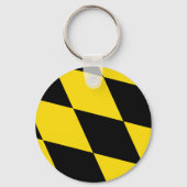 ドイツ、ミュンヘン州旗を持つキーチェーン キーホルダー (正面)