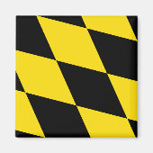 ドイツ・ミュンヘン州旗を持つ磁石 マグネット (正面)