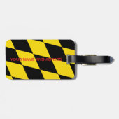 ドイツ,ミュンヘン州旗を持つ荷札 ラゲッジタグ (裏面横)