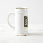 ドイツ、ミュンヘン市ホーフブラハウス1900ヴィンテージ ビールジョッキ (左)