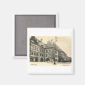 ドイツ、ミュンヘン市ホーフブラハウス1900ヴィンテージ マグネット (正面/裏面)