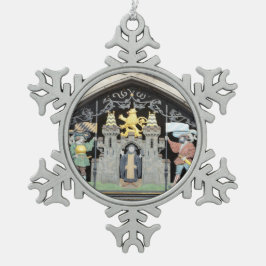 ドイツ，ミュンヘン スノーフレークピューターオーナメント