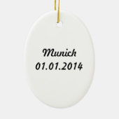 ドイツ，ミュンヘン セラミックオーナメント (裏面)