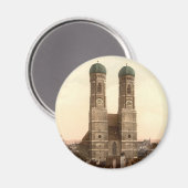 ドイツ、ミュンヘン、バイエルン、Frauenkirche マグネット (正面/裏面)