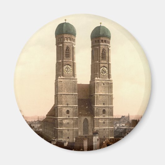 ドイツ、ミュンヘン、バイエルン、Frauenkirche マグネット (正面)