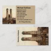 ドイツ、ミュンヘン、バイエルン、Frauenkirche 名刺 (正面/裏面)