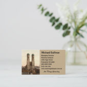 ドイツ、ミュンヘン、バイエルン、Frauenkirche 名刺 (スタンド正面)