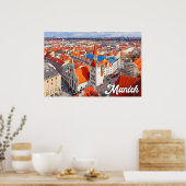 ドイツ，ミュンヘン ポスター (キッチン)