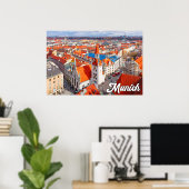 ドイツ，ミュンヘン ポスター (ホームオフィス)