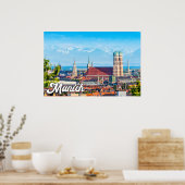 ドイツ，ミュンヘン ポスター (キッチン)