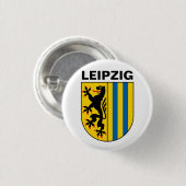 ドイツ、ライプツィヒのコート 缶バッジ (正面&裏面)