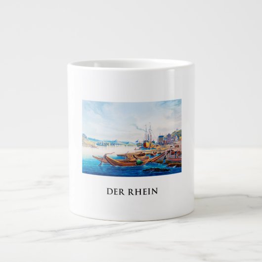 ドイツ，リュデシュイム， 01C ジャンボコーヒーマグカップ (正面)