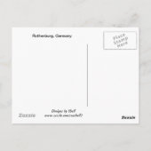 ドイツ，ローテンバーグ ポストカード (裏面)