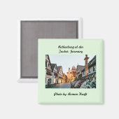 ドイツ,ローテンブルクのオブデエ・タウバー マグネット (正面/裏面)