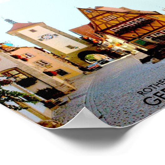 ドイツ,ローテンブルク ポスター (角)