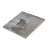 ドイツ・ワイヤーヘアード・ポインター タイル (側面)