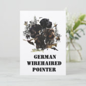 ドイツ・ワイヤーヘアード・ポインター 招待状 (スタンド正面)
