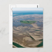 ドイツ・ワデン海のハンブルク近くの島のヌワーク ポストカード (正面/裏面)