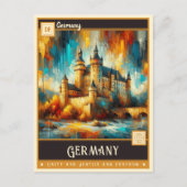 ドイツ |ヴィンテージ絵を描ー ポストカード (正面)