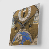 ドイツ,古い時計を閉める スクエア壁時計 (傾斜)