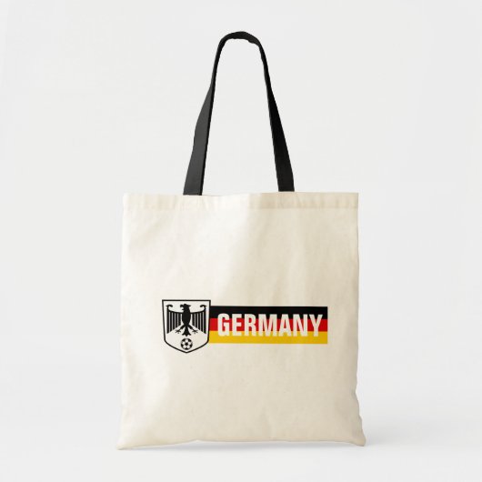 ドイツ 国旗 色 国章 サッカー トートバッグ (正面)