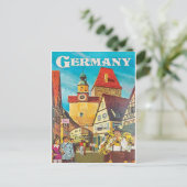 ドイツ、市内中心部のトランペット。 ポストカード (スタンド正面)