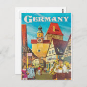 ドイツ、市内中心部のトランペット。 ポストカード (正面/裏面)