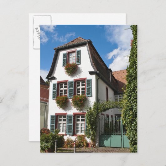 ドイツ,旧市街ハイデルベルク ポストカード (正面/裏面)