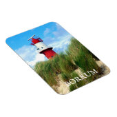 ドイツ，東フリジア，ボルカム，クライナーライトハウス マグネット (右側)