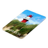 ドイツ，東フリジア，ボルカム，クライナーライトハウス マグネット (左側)