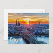 ドイツ,美しいケルン ポストカード (正面/裏面)