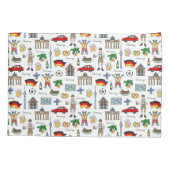 ドイツ|記号パターン 枕カバー (裏面-左)