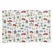 ドイツ|記号パターン 枕カバー (正面右)