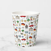 ドイツ |記号パターン 紙コップ (裏面)