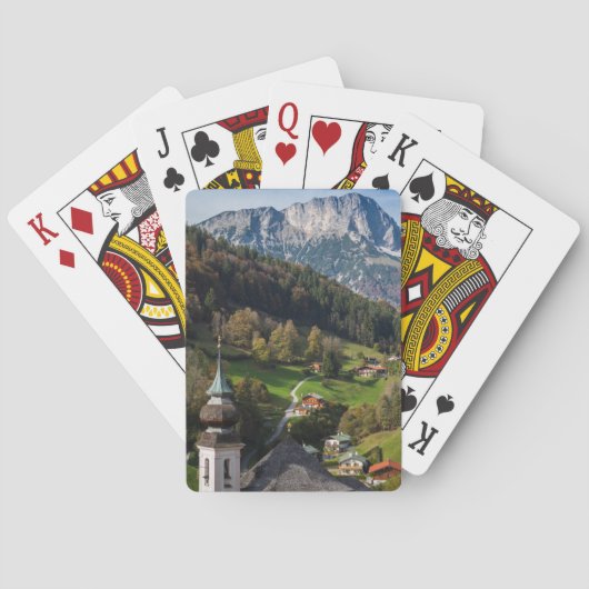 ドイツ、風変わりなババリアン村 トランプ (裏面)