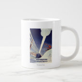 ドイツ-黒い森でスキー ジャンボコーヒーマグカップ (右)