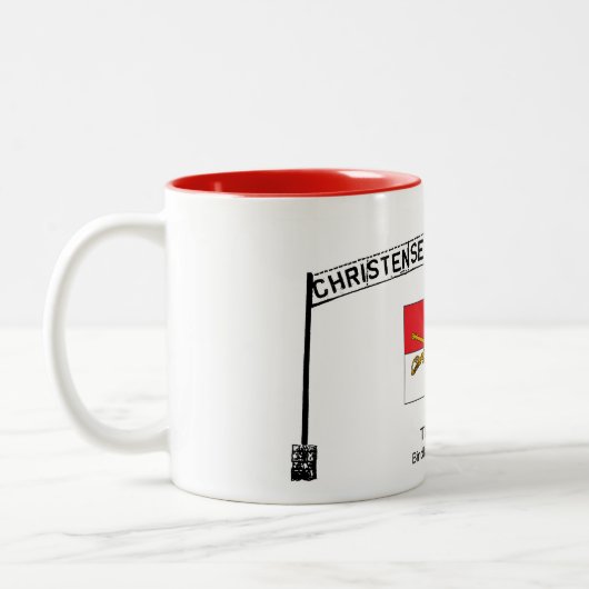 ドイツ、Bindlach、Christensen Barracks ツートーンマグカップ (左)
